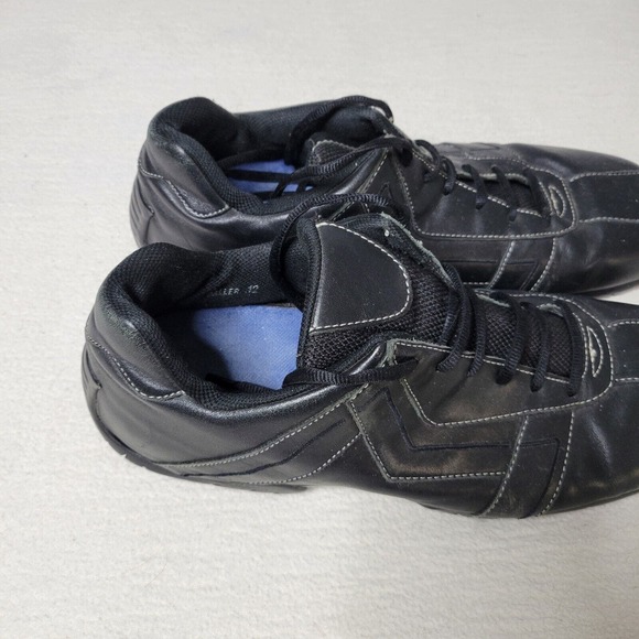 Steve Madden Shoes Mens 12 Baller Black Leather Casual Comfort - Picture 5 of 16